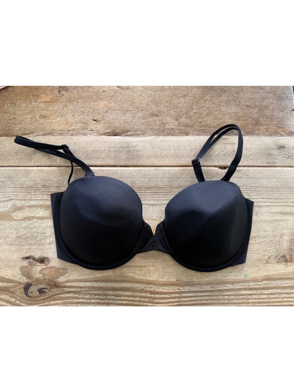 Victoria's Secret Black 32DDD Bare Illusions Light Lined Strapless Bra VS